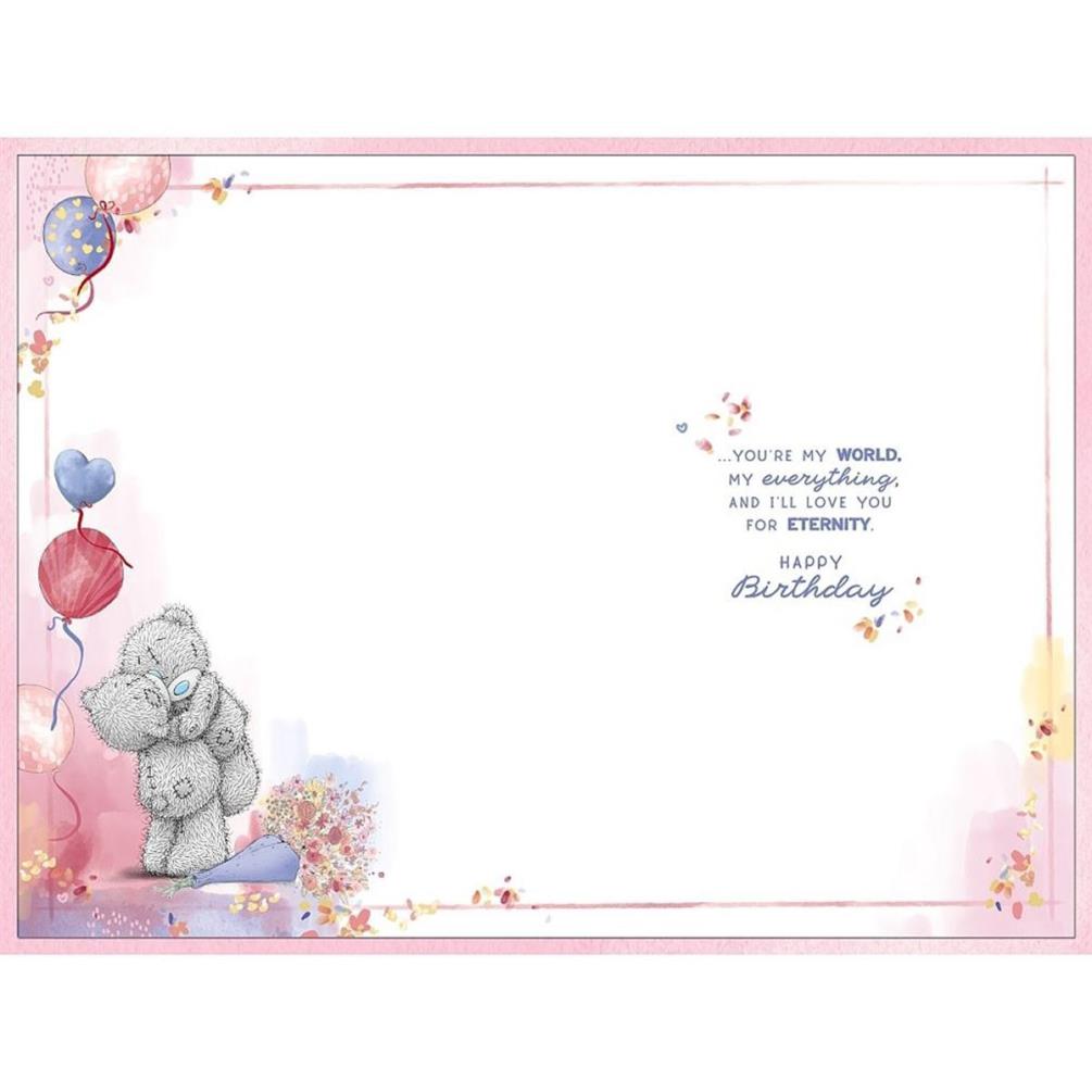 Lovely Wife Verse Me to You Bear Birthday Card Extra Image 1